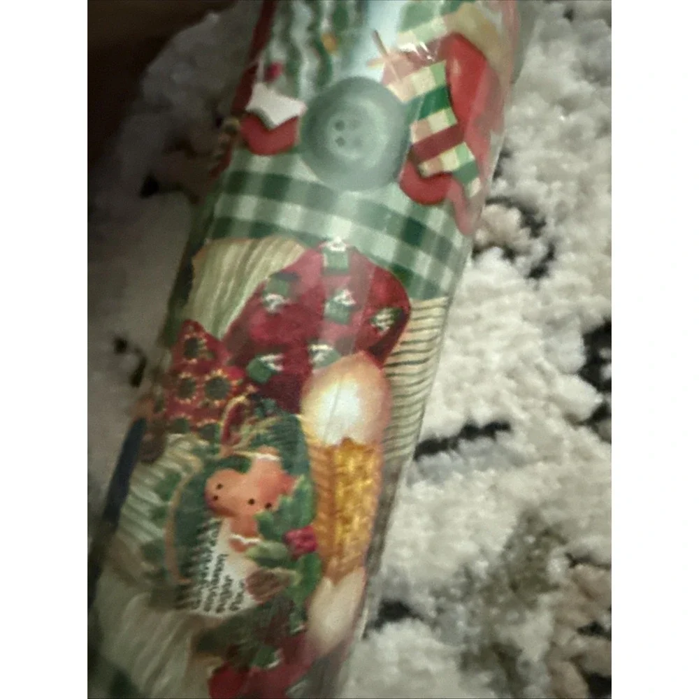 Jessica Stewart Wrapping Paper Snowplace Like Home 24 X 20 Country Winter Floral